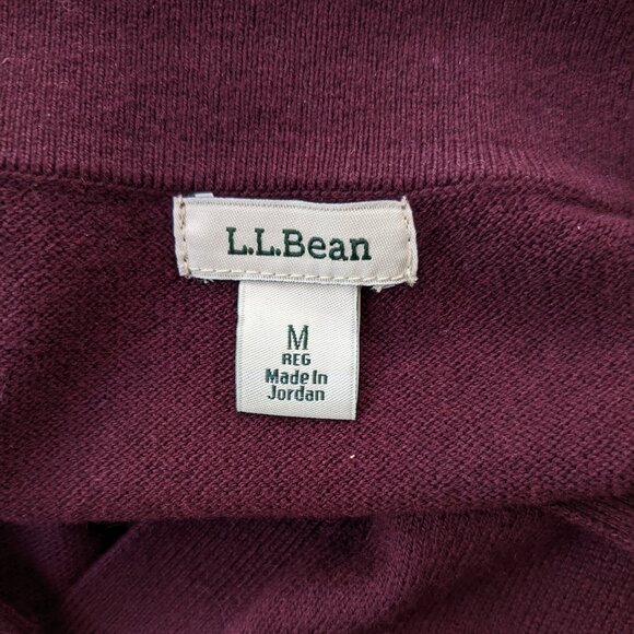 L.L. Bean cotton and cashmere purple sweater - Picture 4 of 11